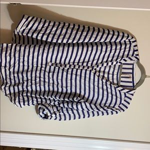 Blue and white tunic